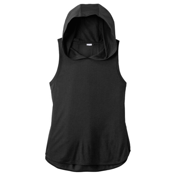 Women's PosiCharge ® Tri Blend Wicking Draft Hoodie Tank Thumbnail