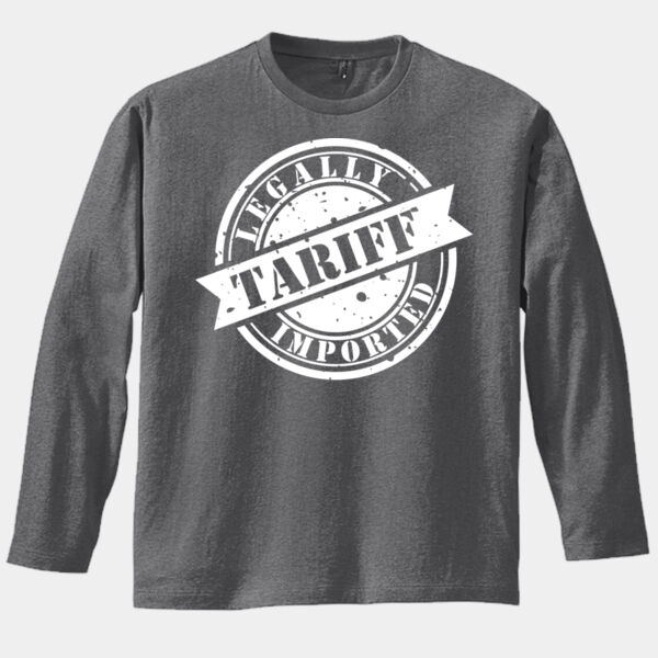 Funny 'Legally Imported'  - Perfect Weight ® Long Sleeve Tee Thumbnail
