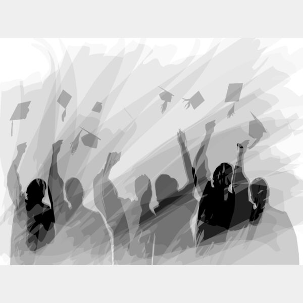 Grad Background Grey Scale Thumbnail