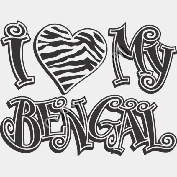 1016 I Heart My Bengal Thumbnail