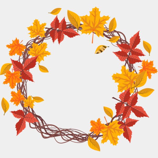 258 Fall Leaf Wreath Thumbnail