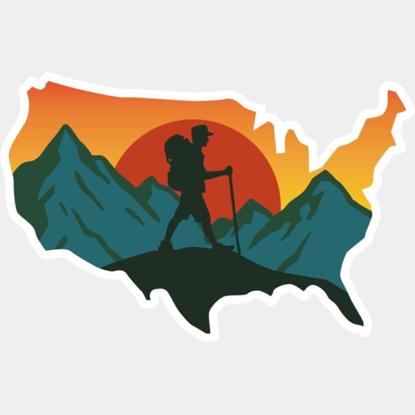 A1338 Hiking the US Thumbnail