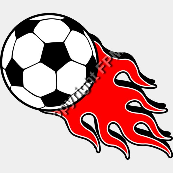 1272 Flamming Soccer Ball Thumbnail