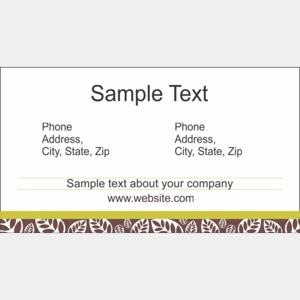 General Business card 124 Thumbnail