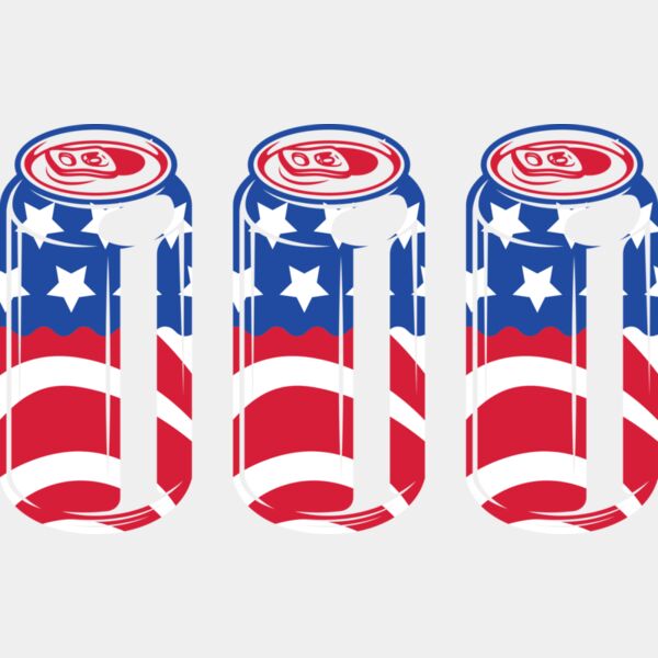 B6097 RWB Beer Cans Thumbnail