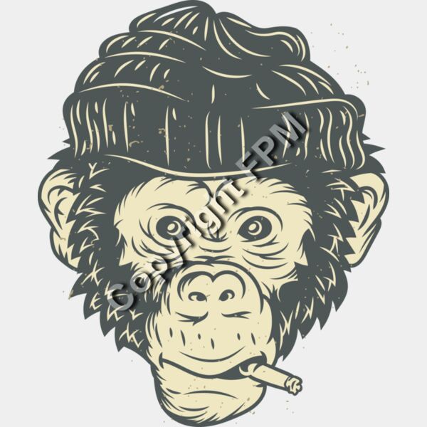 B6164 Smoking Monkey Thumbnail