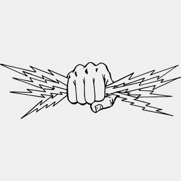 5645 Lightening Bolt Fist Thumbnail