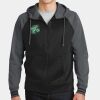 Sport Wick ® Varsity Fleece Full Zip Hooded Jacket Thumbnail