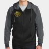 Sport Wick ® Varsity Fleece Full Zip Hooded Jacket Thumbnail