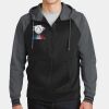 Sport Wick ® Varsity Fleece Full Zip Hooded Jacket Thumbnail