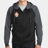 Sport Wick ® Varsity Fleece Full Zip Hooded Jacket Thumbnail