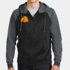 Sport Wick ® Varsity Fleece Full Zip Hooded Jacket Thumbnail