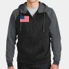 Sport Wick ® Varsity Fleece Full Zip Hooded Jacket Thumbnail