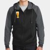 Sport Wick ® Varsity Fleece Full Zip Hooded Jacket Thumbnail