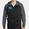 Sport Wick ® Varsity Fleece Full Zip Hooded Jacket Thumbnail