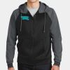 Sport Wick ® Varsity Fleece Full Zip Hooded Jacket Thumbnail