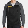 Sport Wick ® Varsity Fleece Full Zip Hooded Jacket Thumbnail