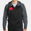 Sport Wick ® Varsity Fleece Full Zip Hooded Jacket Thumbnail