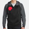 Sport Wick ® Varsity Fleece Full Zip Hooded Jacket Thumbnail