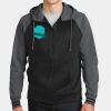 Sport Wick ® Varsity Fleece Full Zip Hooded Jacket Thumbnail