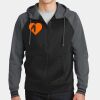 Sport Wick ® Varsity Fleece Full Zip Hooded Jacket Thumbnail