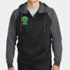 Sport Wick ® Varsity Fleece Full Zip Hooded Jacket Thumbnail