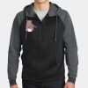 Sport Wick ® Varsity Fleece Full Zip Hooded Jacket Thumbnail