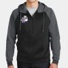 Sport Wick ® Varsity Fleece Full Zip Hooded Jacket Thumbnail
