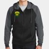Sport Wick ® Varsity Fleece Full Zip Hooded Jacket Thumbnail