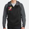 Sport Wick ® Varsity Fleece Full Zip Hooded Jacket Thumbnail