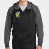 Sport Wick ® Varsity Fleece Full Zip Hooded Jacket Thumbnail
