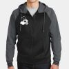 Sport Wick ® Varsity Fleece Full Zip Hooded Jacket Thumbnail