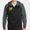 Sport Wick ® Varsity Fleece Full Zip Hooded Jacket Thumbnail
