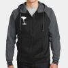 Sport Wick ® Varsity Fleece Full Zip Hooded Jacket Thumbnail