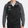 Sport Wick ® Varsity Fleece Full Zip Hooded Jacket Thumbnail