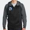 Sport Wick ® Varsity Fleece Full Zip Hooded Jacket Thumbnail