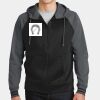 Sport Wick ® Varsity Fleece Full Zip Hooded Jacket Thumbnail