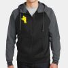 Sport Wick ® Varsity Fleece Full Zip Hooded Jacket Thumbnail