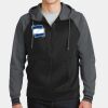 Sport Wick ® Varsity Fleece Full Zip Hooded Jacket Thumbnail