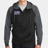 Sport Wick ® Varsity Fleece Full Zip Hooded Jacket Thumbnail