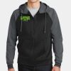 Sport Wick ® Varsity Fleece Full Zip Hooded Jacket Thumbnail