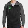 Sport Wick ® Varsity Fleece Full Zip Hooded Jacket Thumbnail