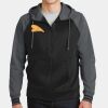 Sport Wick ® Varsity Fleece Full Zip Hooded Jacket Thumbnail