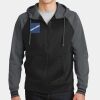 Sport Wick ® Varsity Fleece Full Zip Hooded Jacket Thumbnail