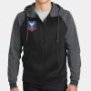 Sport Wick ® Varsity Fleece Full Zip Hooded Jacket Thumbnail