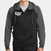 Sport Wick ® Varsity Fleece Full Zip Hooded Jacket Thumbnail