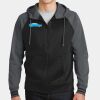 Sport Wick ® Varsity Fleece Full Zip Hooded Jacket Thumbnail