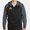 Sport Wick ® Varsity Fleece Full Zip Hooded Jacket Thumbnail