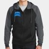 Sport Wick ® Varsity Fleece Full Zip Hooded Jacket Thumbnail
