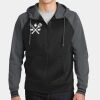 Sport Wick ® Varsity Fleece Full Zip Hooded Jacket Thumbnail